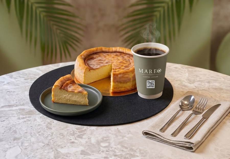 San Sebastian cheesecake ve MAREO kahve